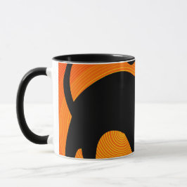 Taza Halloween de Gato Negro espeluznante