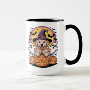 Taza Halloween de Golden Retriever
