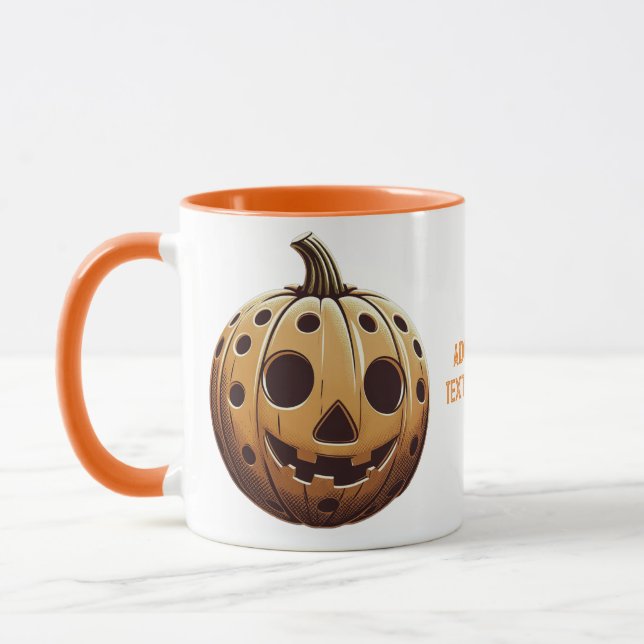 Taza Halloween de la Calabaza de Pickleball (Izquierda)