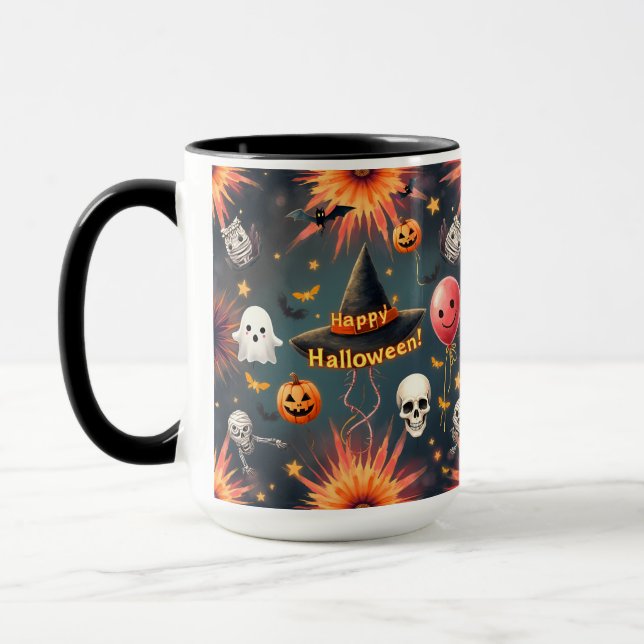Taza Halloween, de Natasha Us (Izquierda)