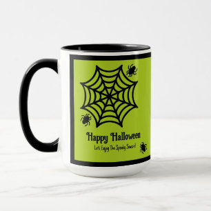 Taza Halloween de Spiderweb personalizado