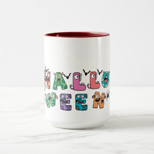 Taza Halloween divertida