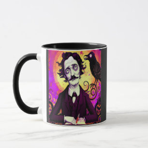 Taza Halloween, Edgar Allen Poe, Raven, Nevermore