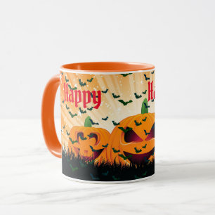 Taza Halloween elegante y fantasmal