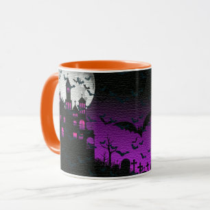 Taza Halloween elegante y fantasmal