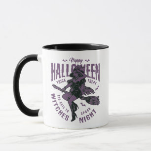 Taza Halloween Flying Witch Mug - "Demasiado lindo para