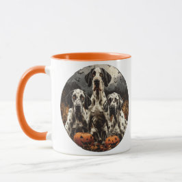 Taza Halloween Great Dane Dogs Jack O Lantern