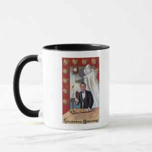 Taza Halloween GreetingMan y fantasma