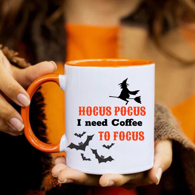 Taza Halloween Hocus Pocus Coffee Focus Funny (Subido por el creador)