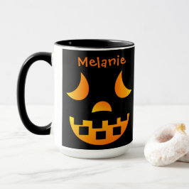 Taza Halloween Jack-o'-lantern Face Combo Mug