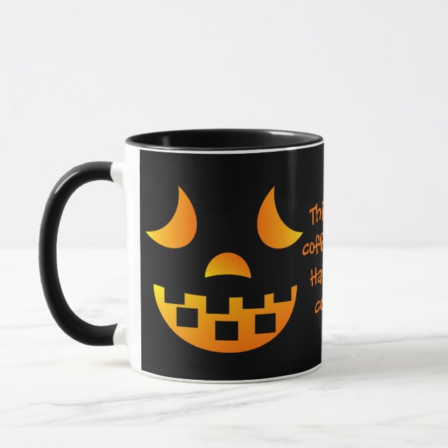 Taza Halloween Jack-o'-lantern Face Mug (Izquierda)