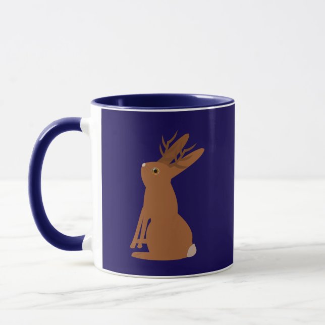 Taza Halloween Jackalope Trick o Trete (Izquierda)