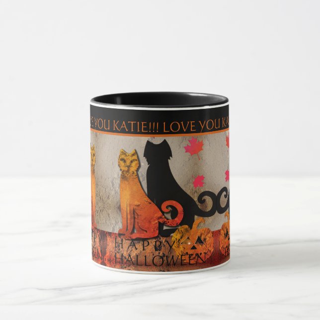 Taza Halloween Kitty Cat 20 Tone Coffee Mug (Centro)