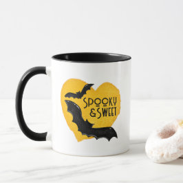 Taza Halloween moderno con fantasía y dulces batas vola