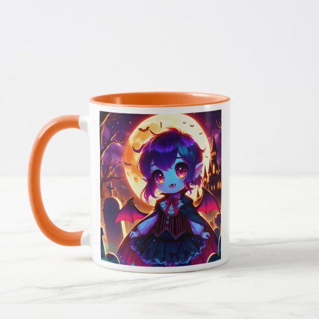 Taza Halloween - Moonlit chibi vampire (Izquierda)