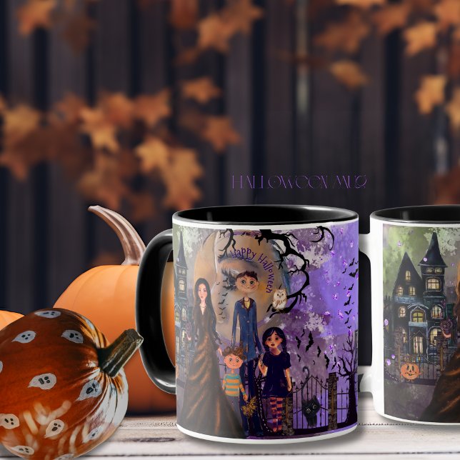 Taza Halloween Mug de la casa gótica embrujada (Gothic Haunted House Halloween Mug)