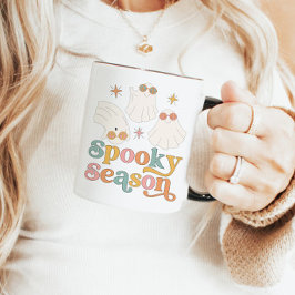 Taza Halloween Mug Retro Cute Fantasma Temporada Mug