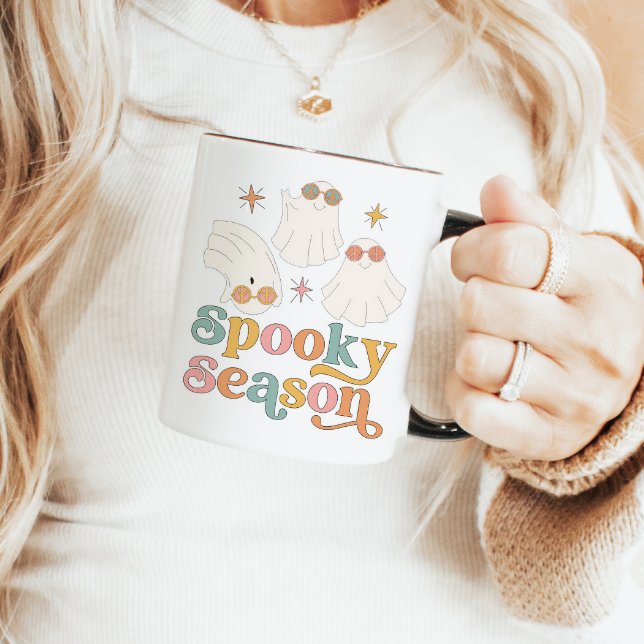 Taza Halloween Mug Retro Cute Fantasma Temporada Mug (Subido por el creador)