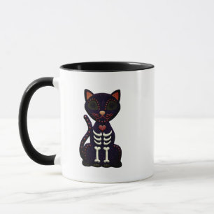 Taza Halloween Mugs   Mug de gato negro espeluznante