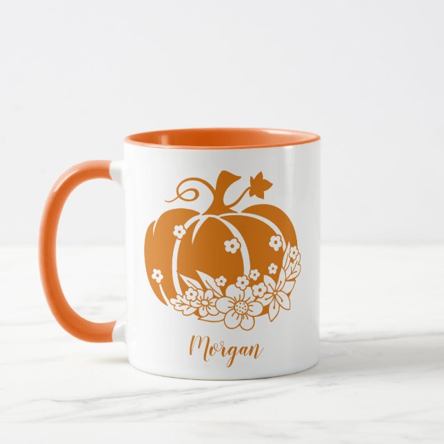 Taza Halloween O Calabaza De Acción De Gracias (Izquierda)