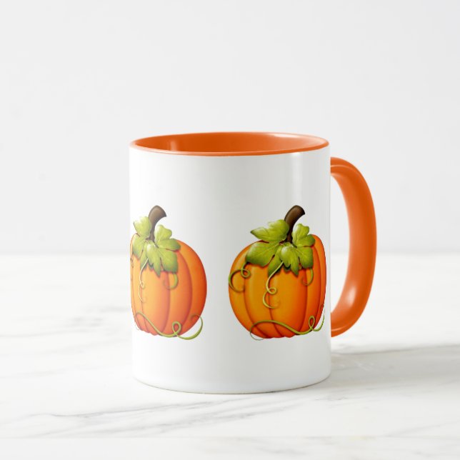 Taza Halloween/Otoño Calabaza Mug (Anverso derecho)