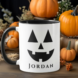 Taza Halloween, Personalizado de la cara feliz de Jack-