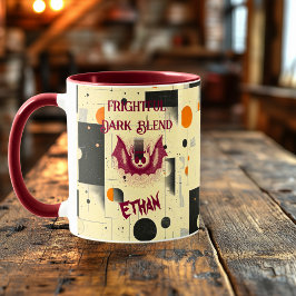 Taza Halloween personalizado - Murciélago Oscuro Mezcla