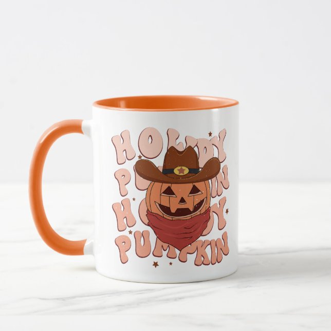 Taza Halloween retro de la calabaza de Howad (Izquierda)