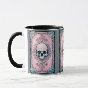 Taza Halloween rosa y verde crepúsculo