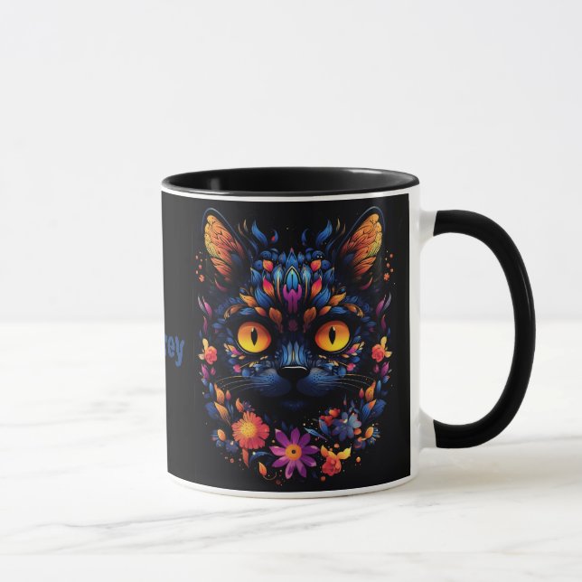 Taza Halloween/Sasuy Cat/Witch/Wizard personalizado (Derecha)