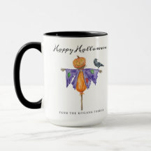 Halloween Scarecrow con calabaza