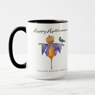 Taza Halloween Scarecrow con calabaza