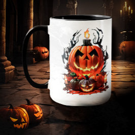 Taza Halloween Scary Pumpkin