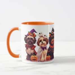 Taza Halloween Shih Tzu Dogs