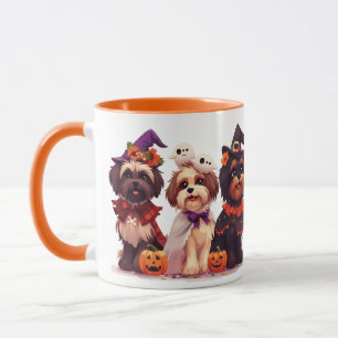 Taza Halloween Shih Tzu Dogs