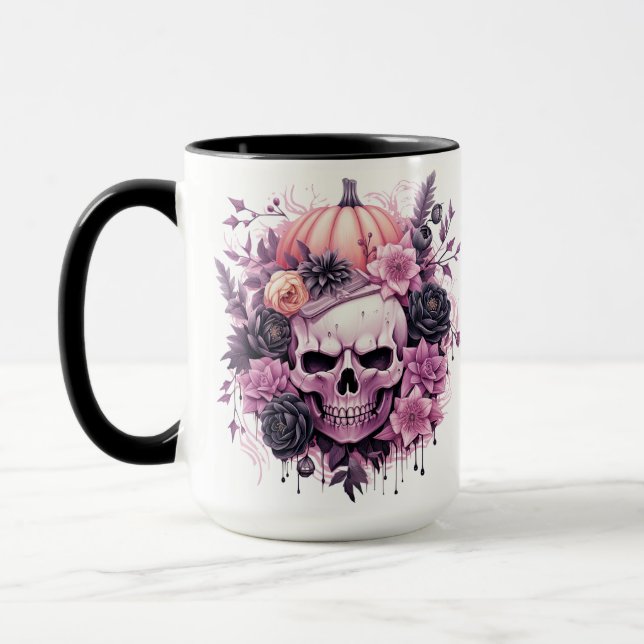 Taza Halloween Spookan Pink Skull Mug (Izquierda)