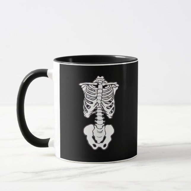 Taza Halloween Spookan Skeleton Bones Rib Cage (Izquierda)