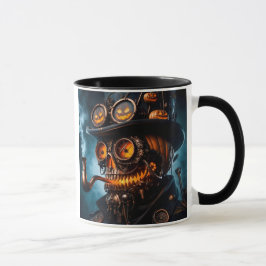 Taza Halloween Steampunk Jack-O-Lantern gótico