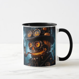 Taza Halloween Steampunk Jack-O-Lantern gótico