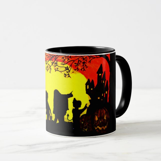 TAZA HALLOWEEN TRICK O TRATAMIENTOS (Anverso derecho)