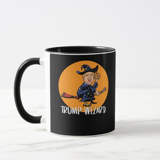 Taza Halloween Ttrump Wizard Funny Classic (Izquierda)