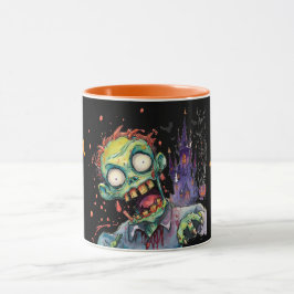 Taza Halloween, Zombie,Grito Del Castillo Púrpura ,