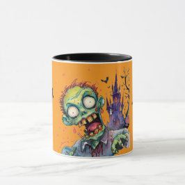 Taza Halloween, Zombie,Grito Del Castillo Púrpura ,