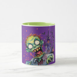 Taza Halloween, Zombie,Grito Del Castillo Púrpura ,