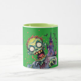 Taza Halloween, Zombie,Grito Del Castillo Púrpura ,