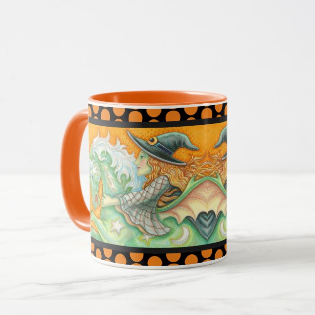 Taza HALLOWS EVCH WITCH AND HORSE COMBO MUG Black Naran (Anverso izquierdo)