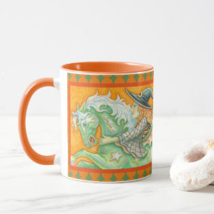 Taza HALLOWS EVCH WITCH AND HORSE COMBO MUG Naranja Gre