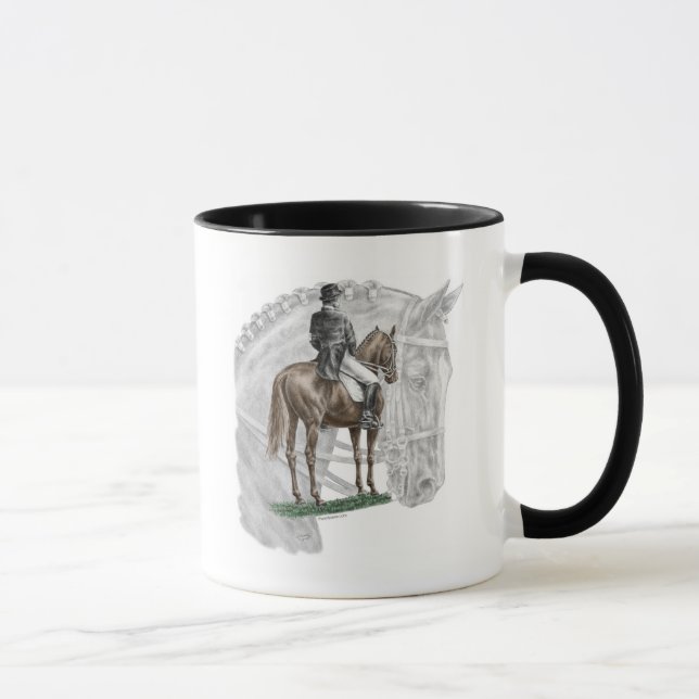 Taza Halt Salute Dressage Horse (Derecha)