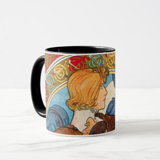 Taza Hamlet, Alphonse Mucha (Anverso izquierdo)