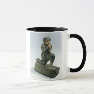 Taza Hammurabi, rey de Babilonia, rogando antes de un